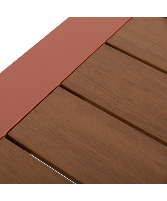 ΤΡΑΠΕΖΙ ΕΞΩΤ.ΧΩΡΟΥ GOYA HM6059.08 ΑΛΟΥΜΙΝΙΟ ΣE TERRACOTTA & POLYWOOD 160X80Χ75Υεκ.