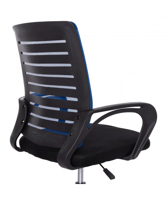 ΚΑΡΕΚΛΑ ΓΡΑΦΕΙΟΥ TRAIL HM1192.96 ΜΠΛΕ & ΜΑΥΡΟ MESH 62x51x98Υεκ. Β' ΔΙΑΛΟΓΗΣ