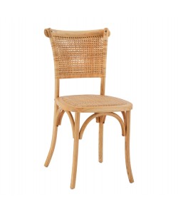 ΚΑΡΕΚΛΑ ΤΡΑΠΕΖΑΡΙΑΣ LIBERTY HM8752.11 TOON ΞΥΛΟ-ΨΑΘΑ RATTAN---Β'ΔΙΑΛΟΓΗΣ 49x54x89Υεκ
