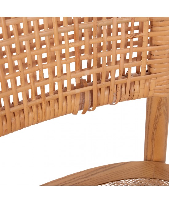 ΚΑΡΕΚΛΑ ΤΡΑΠΕΖΑΡΙΑΣ LIBERTY HM8752.11 TOON ΞΥΛΟ-ΨΑΘΑ RATTAN---Β'ΔΙΑΛΟΓΗΣ 49x54x89Υεκ
