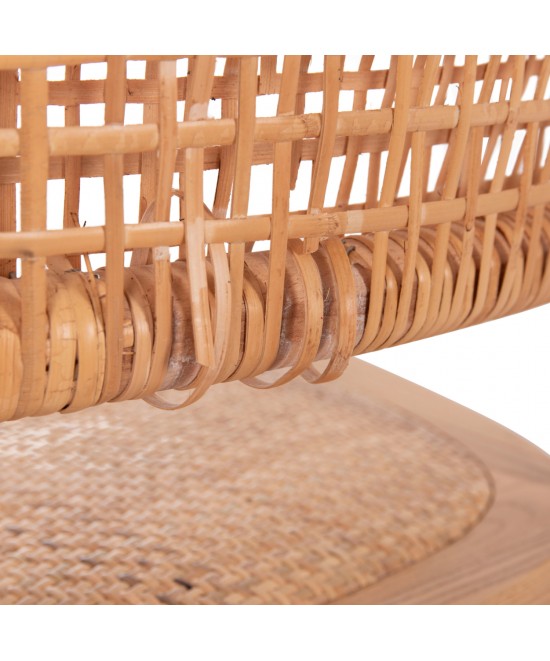 ΚΑΡΕΚΛΑ ΤΡΑΠΕΖΑΡΙΑΣ LIBERTY HM8752.11 TOON ΞΥΛΟ-ΨΑΘΑ RATTAN---Β'ΔΙΑΛΟΓΗΣ 49x54x89Υεκ