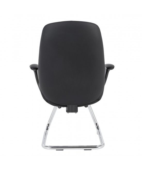 ΚΑΡΕΚΛΑ ΕΠΙΣΚΕΠΤΗ VELUM-s HM1235.01 ΜΑΥΡO PU--ΒΑΣΗ ΧΡΩΜΙΟΥ 71x60x100Υεκ.