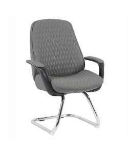 ΚΑΡΕΚΛΑ ΕΠΙΣΚΕΠΤΗ VELUM-s HM1235.10 ΓΚΡΙ PU--ΒΑΣΗ ΧΡΩΜΙΟΥ 71x60x100Υεκ.