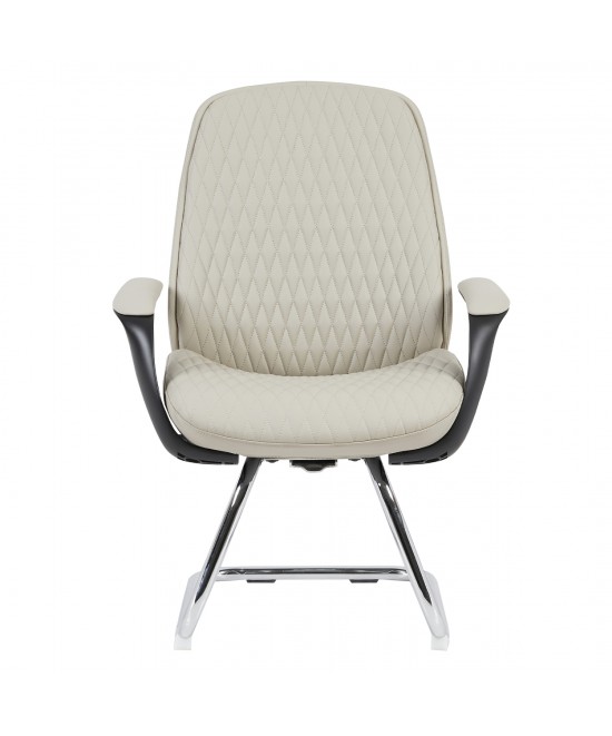 ΚΑΡΕΚΛΑ ΕΠΙΣΚΕΠΤΗ VELUM-s HM1235.02 ΜΠΕΖ PU--ΒΑΣΗ ΧΡΩΜΙΟΥ 71x60x100Υεκ.