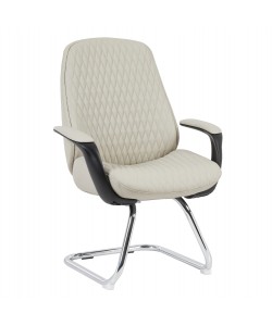 ΚΑΡΕΚΛΑ ΕΠΙΣΚΕΠΤΗ VELUM-s HM1235.02 ΜΠΕΖ PU--ΒΑΣΗ ΧΡΩΜΙΟΥ 71x60x100Υεκ.