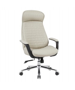 ΚΑΡΕΚΛΑ ΓΡΑΦΕΙΟΥ PREMIUM VELUM HM1233.02 ΜΠΕΖ PU--ΒΑΣΗ ΧΡΩΜΙΟΥ 71x69x116-122Υεκ.
