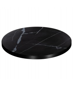 ΕΠΙΦΑΝΕΙΑ ΤΡΑΠΕΖΙΟΥ SINTERED STONE HM6652.03 ΜΕ ΠΛΑΙΣΙΟ ALU ΜΑΥΡΟ Φ60εκ.