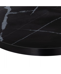 ΕΠΙΦΑΝΕΙΑ ΤΡΑΠΕΖΙΟΥ SINTERED STONE HM6652.03 ΜΕ ΠΛΑΙΣΙΟ ALU ΜΑΥΡΟ Φ60εκ.