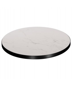 ΕΠΙΦΑΝΕΙΑ ΤΡΑΠΕΖΙΟΥ SINTERED STONE HM6652.02 ΜΕ ΠΛΑΙΣΙΟ ALU ΜΑΥΡΟ Φ60εκ.
