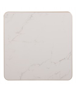 ΕΠΙΦΑΝΕΙΑ ΤΡΑΠΕΖΙΟΥ SINTERED STONE ΤΕΤΡΑΓΩΝΗ HM6655.12 ΠΛΑΙΣΙΟ ALU ΧΡΥΣΟ 80x80εκ.