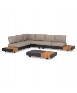 ΣΕΤ ΣΑΛΟΝΙ ΕΞ.ΧΩΡΟΥ 4ΤΜΧ ADHARA HM6189 ΑΛΟΥΜΙΝΙΟ-OLEFIN ΥΦΑΣΜΑ-SINTERED STONE