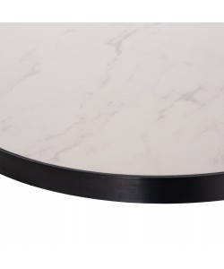 ΕΠΙΦΑΝΕΙΑ ΤΡΑΠΕΖΙΟΥ SINTERED STONE HM6653.02 ΜΕ ΠΛΑΙΣΙΟ ALU ΜΑΥΡΟ Φ70εκ.