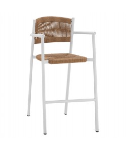 ΣΚΑΜΠΟ ΑΛΟΥΜΙΝΙΟΥ ΛΕΥΚΟ ΜΕ ΣΧΟΙΝΙ ΡΕ ΜΠΕΖ HM5785.01 56x59x107 εκ.