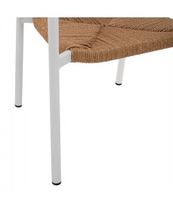 ΠΟΛΥΘΡΟΝΑ ΑΛΟΥΜΙΝΙΟΥ ΛΕΥΚΗ ΜΕ ΣΧΟΙΝΙ PE ΜΠΕΖ  HM5786.01 55,5x50x77,5 εκ.