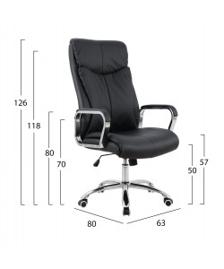 ΚΑΡΕΚΛΑ ΓΡΑΦΕΙΟΥ SHASHI HM1093.01 ΜΑΥΡΗ