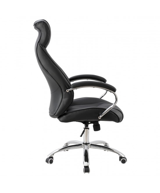 ΚΑΡΕΚΛΑ ΓΡΑΦΕΙΟΥ XAVIERE HM1096.01 ΜΑΥΡΗ 64x83x126cm