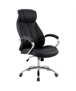 ΚΑΡΕΚΛΑ ΓΡΑΦΕΙΟΥ XAVIERE HM1096.01 ΜΑΥΡΗ 64x83x126cm