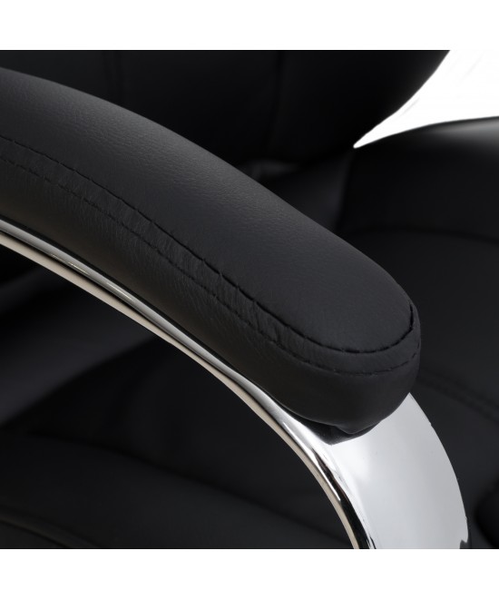 ΚΑΡΕΚΛΑ ΓΡΑΦΕΙΟΥ XAVIERE HM1096.01 ΜΑΥΡΗ 64x83x126cm