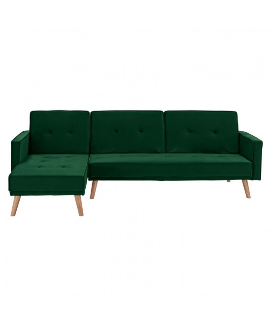 ΚΑΝΑΠΕΣ ΚΡΕΒΑΤΙ ΓΩΝΙΑ ΑΝΑΣΤΡΕΨΙΜΗ TALIA HM3153.03 ΒΕΛΟΥΔΟ ΚΥΠΑΡΙΣΣΙ 267x153x85 εκ.