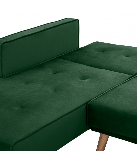 ΚΑΝΑΠΕΣ ΚΡΕΒΑΤΙ ΓΩΝΙΑ ΑΝΑΣΤΡΕΨΙΜΗ TALIA HM3153.03 ΒΕΛΟΥΔΟ ΚΥΠΑΡΙΣΣΙ 267x153x85 εκ.