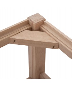 ΣΚΑΜΠΟ ΞΥΛΙΝΟ Χ.ΠΛΑΤΗ ΣΚΕΛΕΤΟΣ ΑΠΟ ΟΞΙΑ ΑΒΑΦΟ HM5583.02 35,5x35,5x78 εκ.