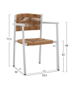 ΣΕΤ ΤΡΑΠΕΖΑΡΙΑ 7ΤΜΧ ΜΕ ΤΡΑΠΕΖΙ POLYWOOD 200Χ94 & ΠΟΛΥΘΡΟΝΕΣ ΛΕΥΚΕΣ HM11648