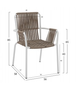 ΣΕΤ ΤΡΑΠΕΖΑΡΙΑ 7ΤΜΧ ΤΡΑΠΕΖΙ ΚΑΠΟΥΤΣΙΝΟ 150Χ90 & ΠΟΛΥΘΡΟΝΕΣ ΛΕΥΚΕΣ ΜΕ ΣΧΟΙΝΙ HM11500