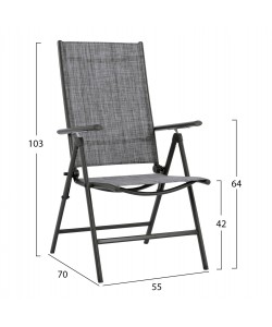 ΣΕΤ ΤΡΑΠΕΖΑΡΙΑΣ 7 ΤΜΧ ΤΡΑΠΕΖΙ ΓΚΡΙ 150X90 ΚΑΙ ΠΟΛΥΘΡΟΝΑ ΠΤΥΣ/ΝΗ HM11531.01