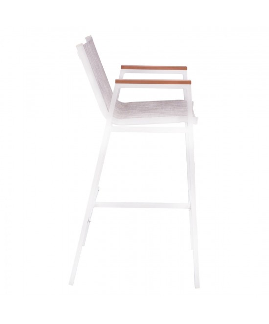 ΣΚΑΜΠΟ ΜΠΑΡ ΑΛΟΥΜΙΝΙΟΥ ΛΕΥΚΟ ΜΕ POLYWOOD 52 x 58 x 108 εκ. HM5790.01 ΣΚΑΜΠΟ ΜΠΑΡ ΑΛΟΥΜΙΝΙΟΥ ΛΕΥΚΟ ΜΕ POLYWOOD 52 x 58 x 108 εκ. HM5790.01
