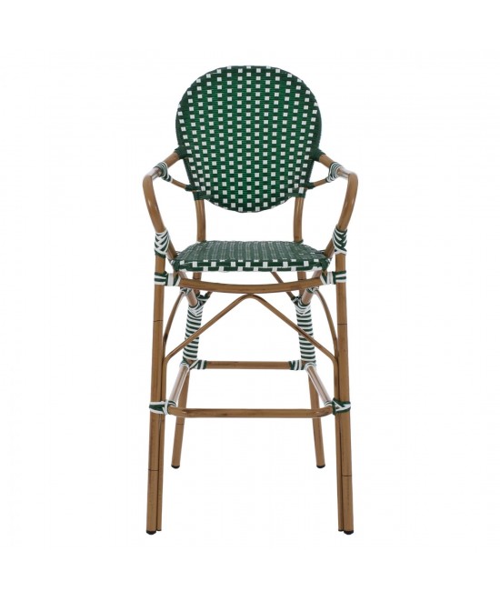ΣΚΑΜΠΟ ΑΛΟΥΜΙΝΙΟΥ BAMBOO LOOK ΜΕ WICKER ΠΡΑΣΙΝΟ ΛΕΥΚΟ HM5794.01 56x60x126 εκ. ΣΚΑΜΠΟ ΑΛΟΥΜΙΝΙΟΥ BAMBOO LOOK ΜΕ WICKER ΠΡΑΣΙΝΟ ΛΕΥΚΟ HM5794.01 56x60x126 εκ.