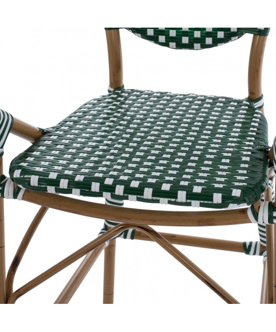 ΣΚΑΜΠΟ ΑΛΟΥΜΙΝΙΟΥ BAMBOO LOOK ΜΕ WICKER ΠΡΑΣΙΝΟ ΛΕΥΚΟ HM5794.01 56x60x126 εκ. ΣΚΑΜΠΟ ΑΛΟΥΜΙΝΙΟΥ BAMBOO LOOK ΜΕ WICKER ΠΡΑΣΙΝΟ ΛΕΥΚΟ HM5794.01 56x60x126 εκ.