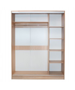 ΝΤΟΥΛΑΠΑ ΔΙΦΥΛΛΗ ΣΥΡΟΜΕΝΗ ΜΕ ΚΑΘΡΕΠΤΗ SONAMA HM2434 160x60x210 εκ.