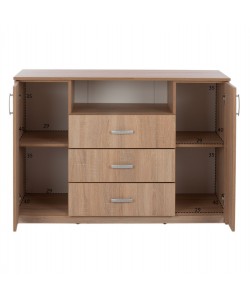ΜΠΟΥΦΕΣ ΜΕ 2 ΝΤΟΥΛΑΠΙΑ Κ 3 ΣΥΡΤΑΡΙΑ ADLER SONAMA OAK HM2430 120X45X85Yεκ.