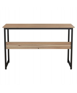 ΓΡΑΦΕΙΟ PORTIS HM2131.02 ΜΕΛΑΜΙΝΗ ΣΕ ΚΑΡΥΔΙ ΜΕ ΜΑΥΡΟ ΜΕΤΑΛΛΙΚΟ ΣΚΕΛΕΤΟ 120X50X75Υεκ.