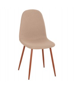 ΚΑΡΕΚΛΑ LEONARDO HM00100.07 ΥΦΑΣΜΑ ΜΠΕΖ ΚΑΙ ΚΑΦΕ ΜΕΤΑΛΛΙΚΑ ΠΟΔΙΑ 45x48x89.5Υεκ.