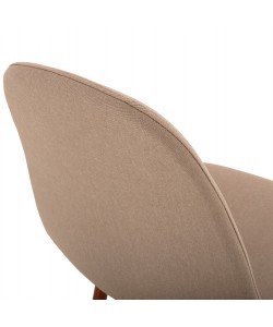 ΚΑΡΕΚΛΑ LEONARDO HM00100.07 ΥΦΑΣΜΑ ΜΠΕΖ ΚΑΙ ΚΑΦΕ ΜΕΤΑΛΛΙΚΑ ΠΟΔΙΑ 45x48x89.5Υεκ.