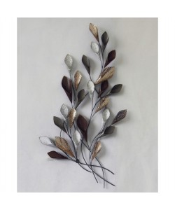 ΜΕΤΑΛΛΙΚΟ ΔΙΑΚΟΣΜΗΤΙΚΟ ΤΟΙΧΟΥ HM7159 ΑΝΘΡΑΚΙ ΧΡΥΣΟ 44x5x87Y εκ.