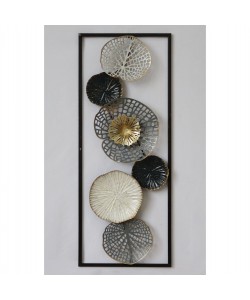 ΜΕΤΑΛΛΙΚΟ ΔΙΑΚΟΣΜΗΤΙΚΟ ΤΟΙΧΟΥ HM7169 ΜΑΥΡΟ ΛΕΥΚΟ ΑΣΗΜΙ 28x4x75Y εκ.