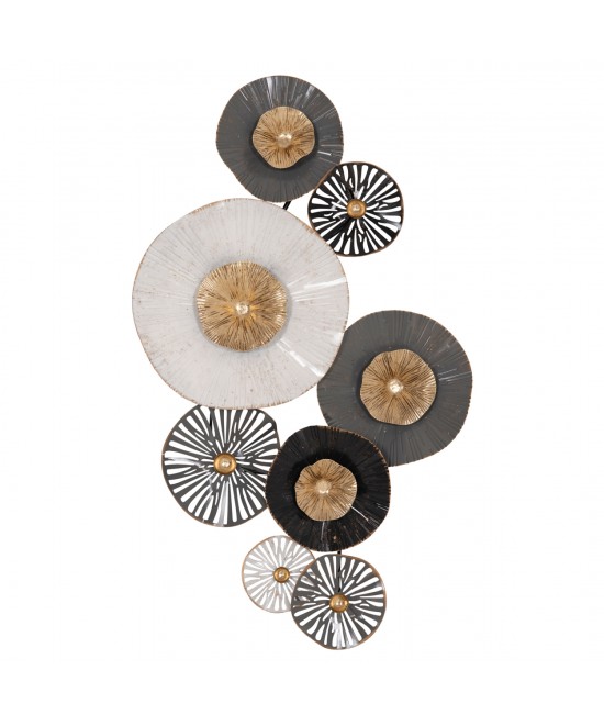 ΜΕΤΑΛΛΙΚΟ ΔΙΑΚΟΣΜΗΤΙΚΟ ΤΟΙΧΟΥ HM7170 ΓΚΡΙ ΕΚΡΟΥ ΧΡΥΣΟ 88x7x51Y εκ.