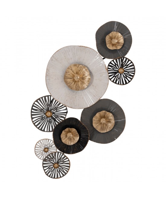 ΜΕΤΑΛΛΙΚΟ ΔΙΑΚΟΣΜΗΤΙΚΟ ΤΟΙΧΟΥ HM7170 ΓΚΡΙ ΕΚΡΟΥ ΧΡΥΣΟ 88x7x51Y εκ.