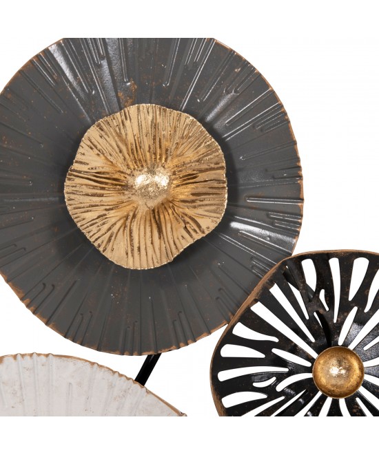 ΜΕΤΑΛΛΙΚΟ ΔΙΑΚΟΣΜΗΤΙΚΟ ΤΟΙΧΟΥ HM7170 ΓΚΡΙ ΕΚΡΟΥ ΧΡΥΣΟ 88x7x51Y εκ.