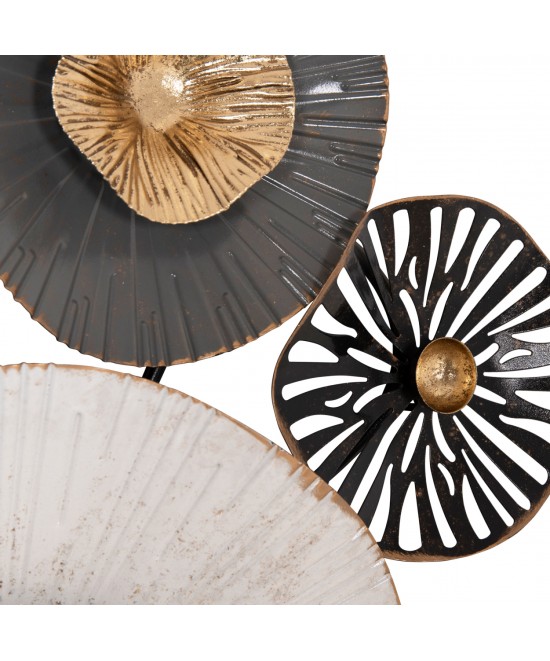 ΜΕΤΑΛΛΙΚΟ ΔΙΑΚΟΣΜΗΤΙΚΟ ΤΟΙΧΟΥ HM7170 ΓΚΡΙ ΕΚΡΟΥ ΧΡΥΣΟ 88x7x51Y εκ.