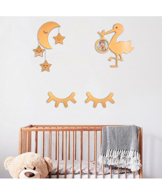 ΣΕΤ ΠΑΙΔΙΚΑ ΔΙΑΚΟΣΜΗΤΙΚΑ ΤΟΙΧΟΥ HARSHA ΞΥΛΟ ΗΜ9207 50Χ35 εκ.