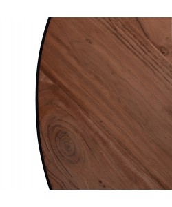 ΤΡΑΠΕΖΙ ΣΑΛΟΝΙΟΥ ATHARVA ΑΠΟ ΜΑΣΙΦ ΞΥΛΟ ΑΚΑΚΙΑΣ HM8461.11 Φ100x36Υ εκ.