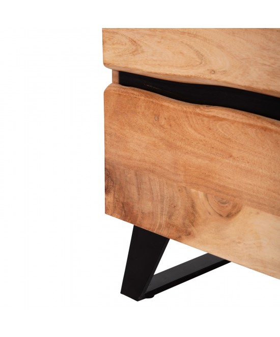 ΚΟΜΟΔΙΝΟ ALICIA HM8360.11 ΑΠΟ ΜΑΣΙΦ ΞΥΛΟ ΑΚΑΚΙΑΣ 45x35x56Yεκ.