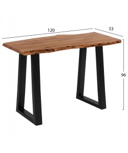 ΣΤΑΝΤ ΜΠΑΡ MONTANA 4εκ.ΠΑΧΟΥΣ ΑΠΟ ΜΑΣΙΦ ΞΥΛΟ ΑΚΑΚΙΑΣ HM8463.11 120x53x96Υ εκ.