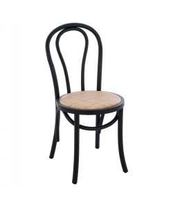 ΞΥΛΙΝΗ ΚΑΡΕΚΛΑ MONTREAL ΤΥΠΟΥ ΒΙΕΝΝΗΣ HM8914.02 ΑΠΟ ΞΥΛΟ ΟΞΙΑΣ ΣΕ ΧΡΩΜΑ ΜΑΥΡΟ 40x40x87Υ εκ.