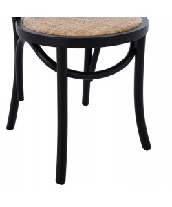 ΞΥΛΙΝΗ ΚΑΡΕΚΛΑ MONTREAL ΤΥΠΟΥ ΒΙΕΝΝΗΣ HM8914.02 ΑΠΟ ΞΥΛΟ ΟΞΙΑΣ ΣΕ ΧΡΩΜΑ ΜΑΥΡΟ 40x40x87Υ εκ.