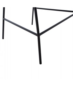 ΣΚΑΜΠΟ ΜΕΣΑΙΟΥ ΥΨΟΥΣ HM8734.01 THEODORE ΒΕΛΟΥΔΟ ΓΚΡΙ ΜΕ ΜΑΥΡΟ ΣΚΕΛΕΤΟ 60x55x100Y εκ.