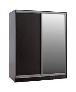 ΝΤΟΥΛΑΠΑ ΣΥΡΟΜΕΝΗ ADLER ΜΕΛΑΜΙΝΗΣ WENGE ΜΕ ΚΑΘΡΕΠΤΗ HM2437.02  180X60X210Υεκ.